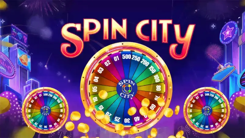 Spin City 777 APK showing bonus spin, and prizes