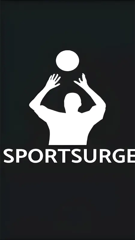 Welcome screen of the Sportsurge APK showing the app logo and initial interface for new users